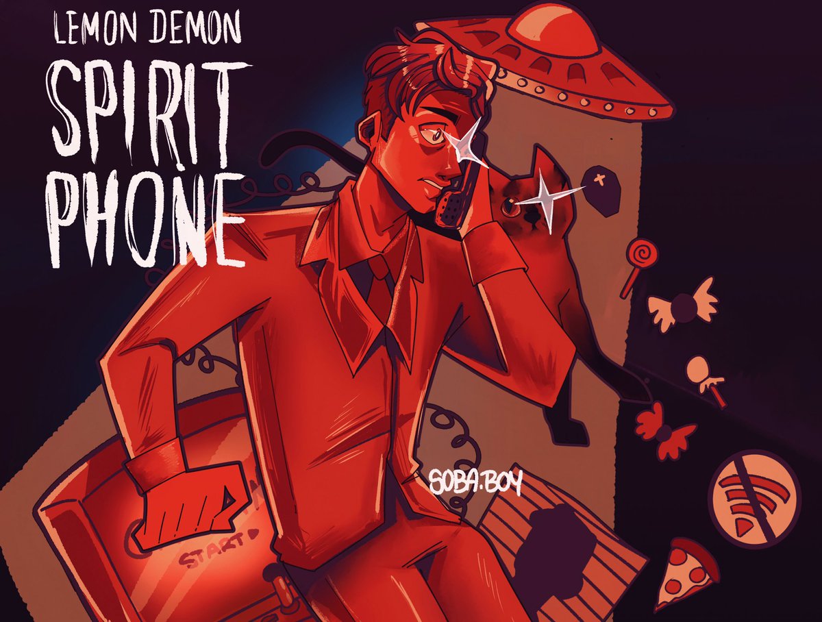banana_treat's tweet photo. Spirit Phone Fanart ☎️ #lemondemon #spiritphone #neilcicierga https://t.co/riliQaORri