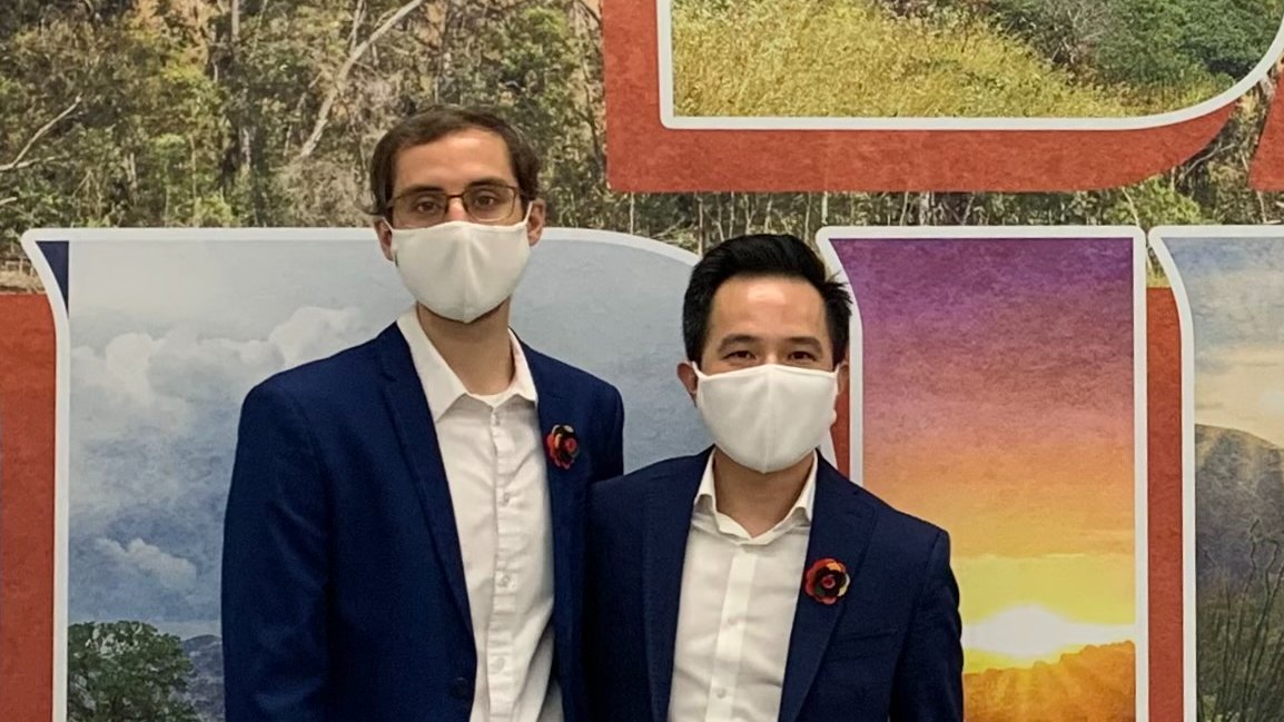 ryanmcgorty's tweet photo. Happy #LGBTQSTEMDay! Coincidentally, husband and I got married officially yesterday though we had our wedding ceremony years ago. Yes, I have a PhD in physics and didn't realize the first time that getting married involves forms. https://t.co/3W98AMujmY