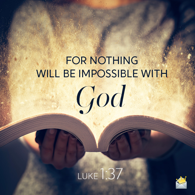 BeachcatTt's tweet photo. For no word from God will ever fail.

Luke 1:37 https://t.co/aW1ckRiLiQ