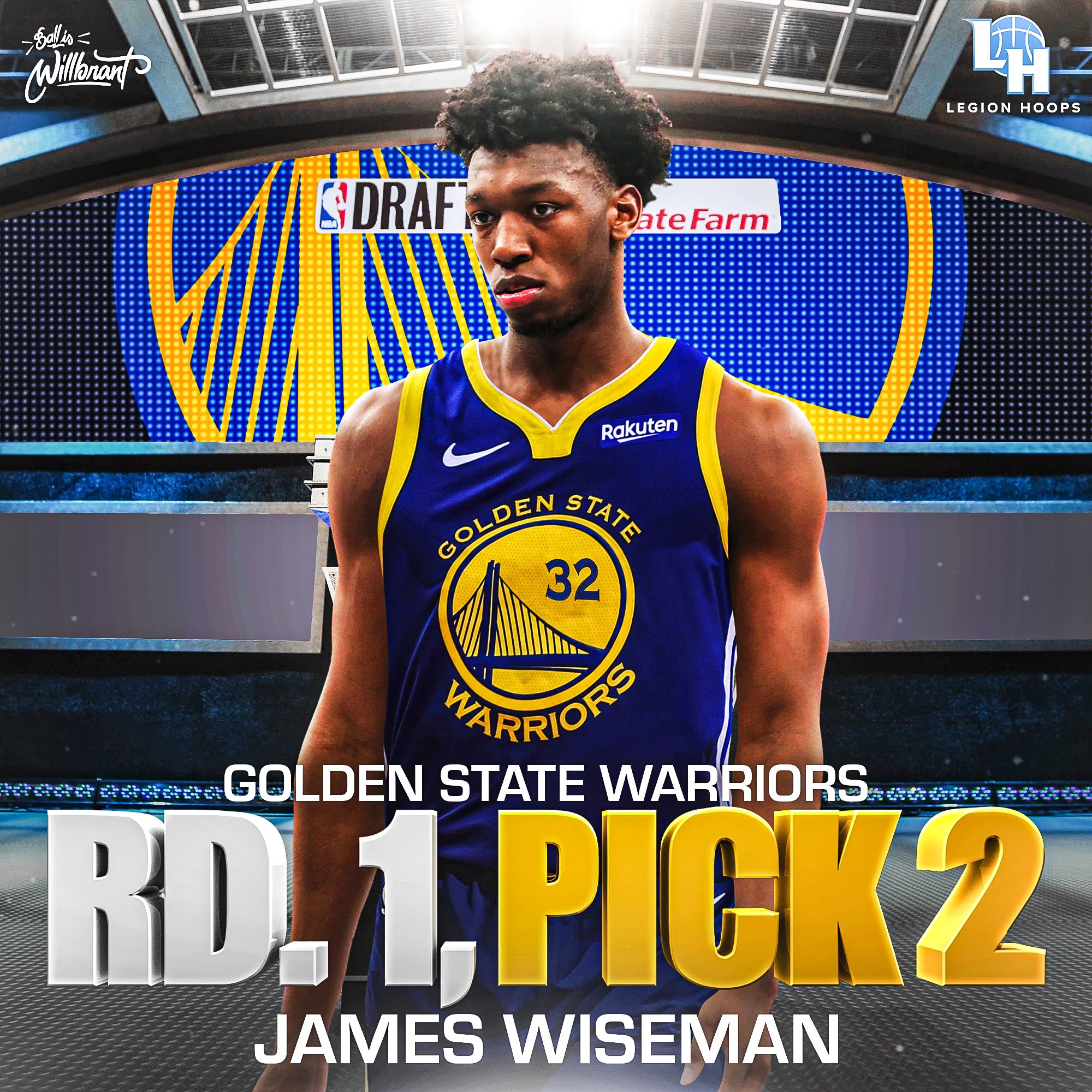 Legion Hoops on X: 'BREAKING: The Warriors plan to draft James Wiseman with  the No. 2 pick.  / X