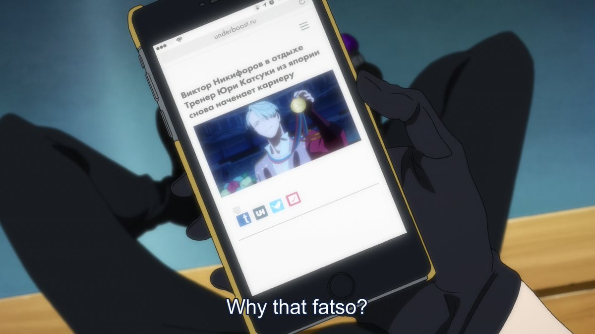 (6) OKAY END GRAMMAR LESSON BACK TO YOIThis one is interesting bc while its just a very bad translation with too many small trivial mistakes, the funny part is that it spells Yuuri's name correctly for some reason! It's Юри despite being Юрий before which is odd but pleasing