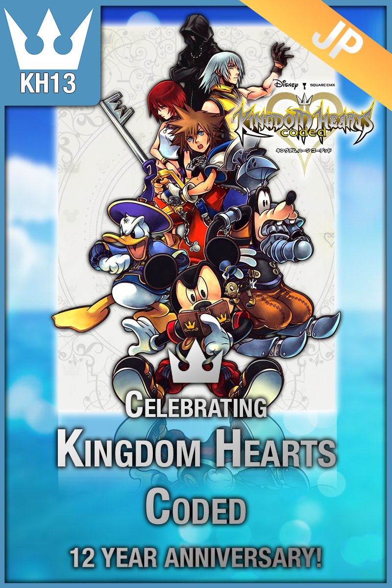 KH13com's tweet photo. #KHAnniversary

Happy 12 year anniversary to the Japanese release of Kingdom Hearts: Coded!

https://t.co/TeKKCZ9ESQ
https://t.co/o18w7EFihz https://t.co/IveHaCizoU