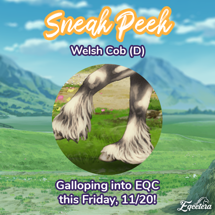 EqceteraGame's tweet photo. The last Welsh Pony section is joining us this week! Peep those feathers 👀 https://t.co/8qIH4s41HR