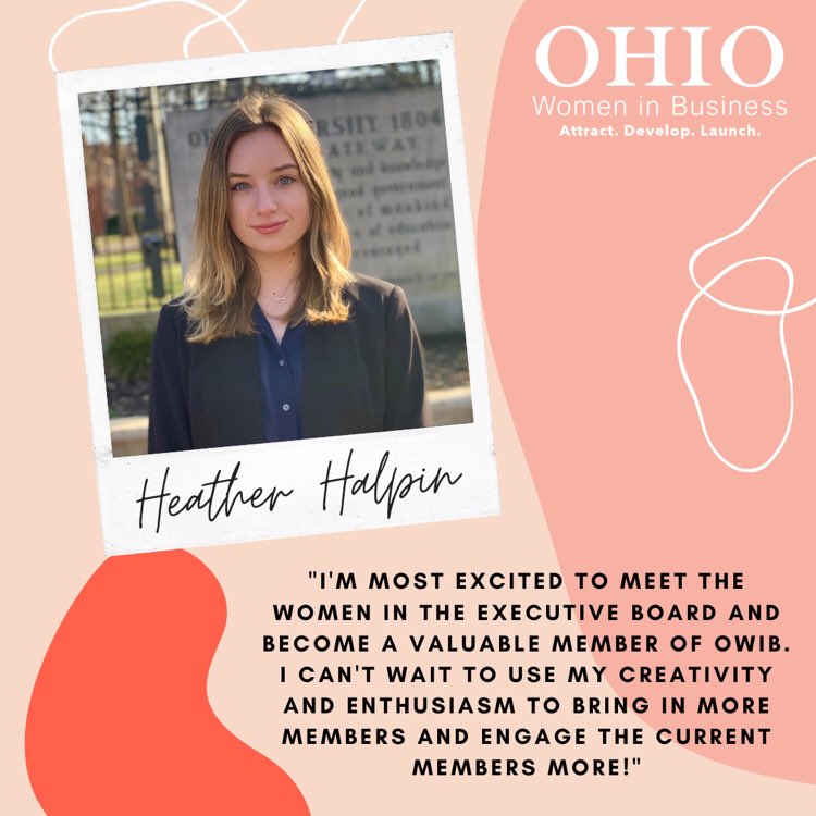 ohiowib's tweet photo. Huge congratulations to our new executive members! These ladies are taking over the positions of Director of Data Analytics, Marketing Committee Lead, VP of Philanthropy, and our new VP of Alumni Relations position! We can’t wait for you all to do some amazing things✨ https://t.co/DeNlV1GVBS