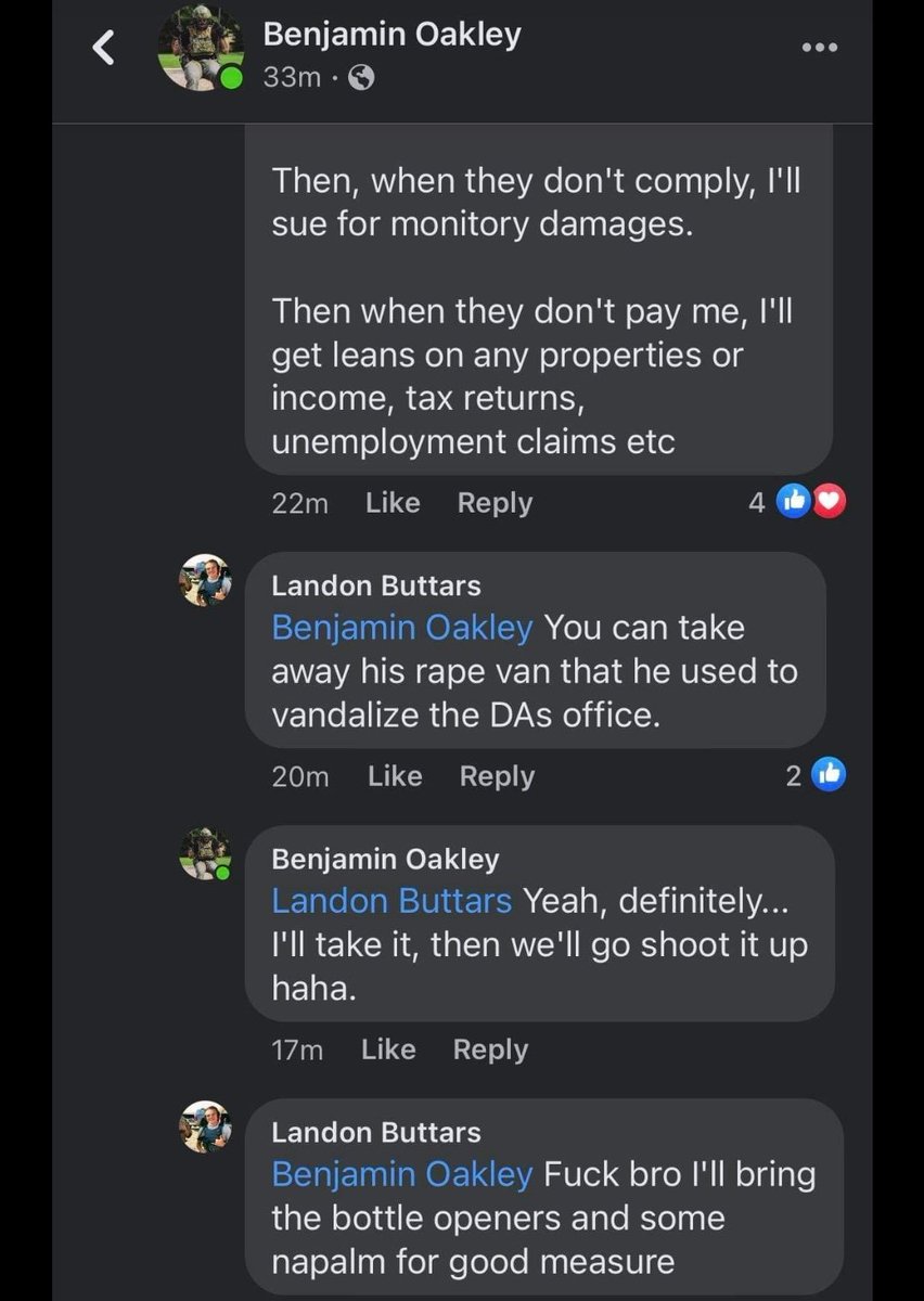 What these right wing extremists @boakley_556 Benjamin and @buttars_ Landon Buttars don't know is that while they and their 🤡 supporters keep commenting on our social media platforms defending white supremacy, our community keeps supporting us by keeping us informed.