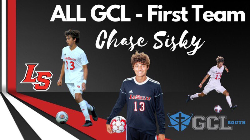 LS_LancerSOC's tweet photo. Congrats to Junior Chase Sisky on All GCL - First Team. @LS_LancerATH @LaSallePride @ChaseSisky https://t.co/E8zLwrkCr9