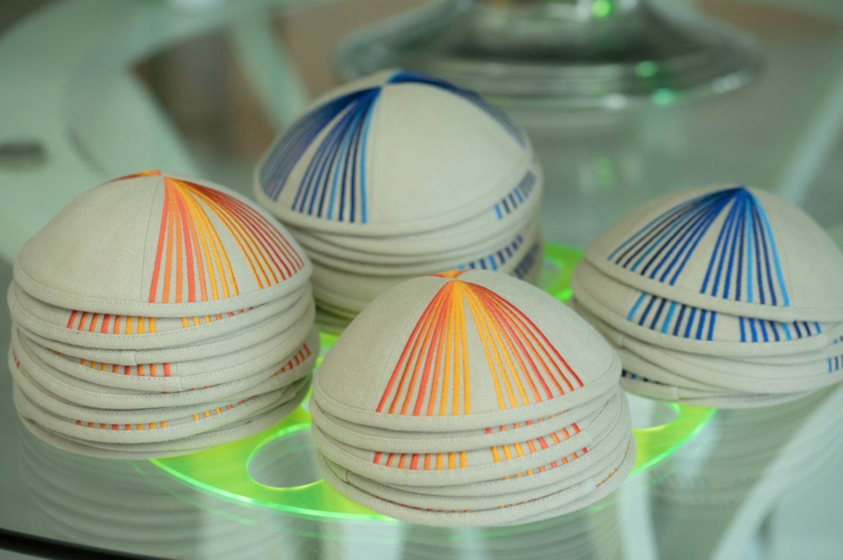 KippotWorld's tweet photo. GALIT &amp; ANDRES 
Embroidered linen kippot @kippotworld 
Graphic design @galitbassan @victorialekach 
Photography @verafranceschi 
.
.
.
.
.
#kippotworld #kippot #kipot #kippah #kippa #kipa #kipah #jewishwedding #weddingkippot #miamiwedding #jewish #jewishbride #jewishgroom https://t.co/j3ArqanKVF