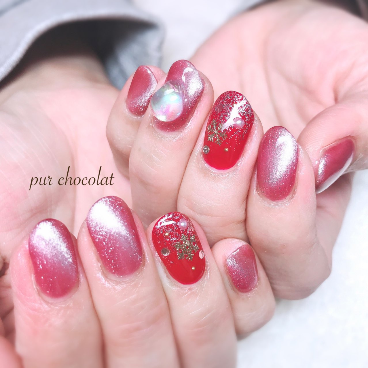 小平nail ピュールショコラ クリスマスギャラクシーネイルです かわい キラッキラですね シンプルコース5480円です ご予約空き状況 18日14時 21時 24日10時 25日12時 14時 16時 小平 国分寺 恋ヶ窪 ネイル ギャラクシー