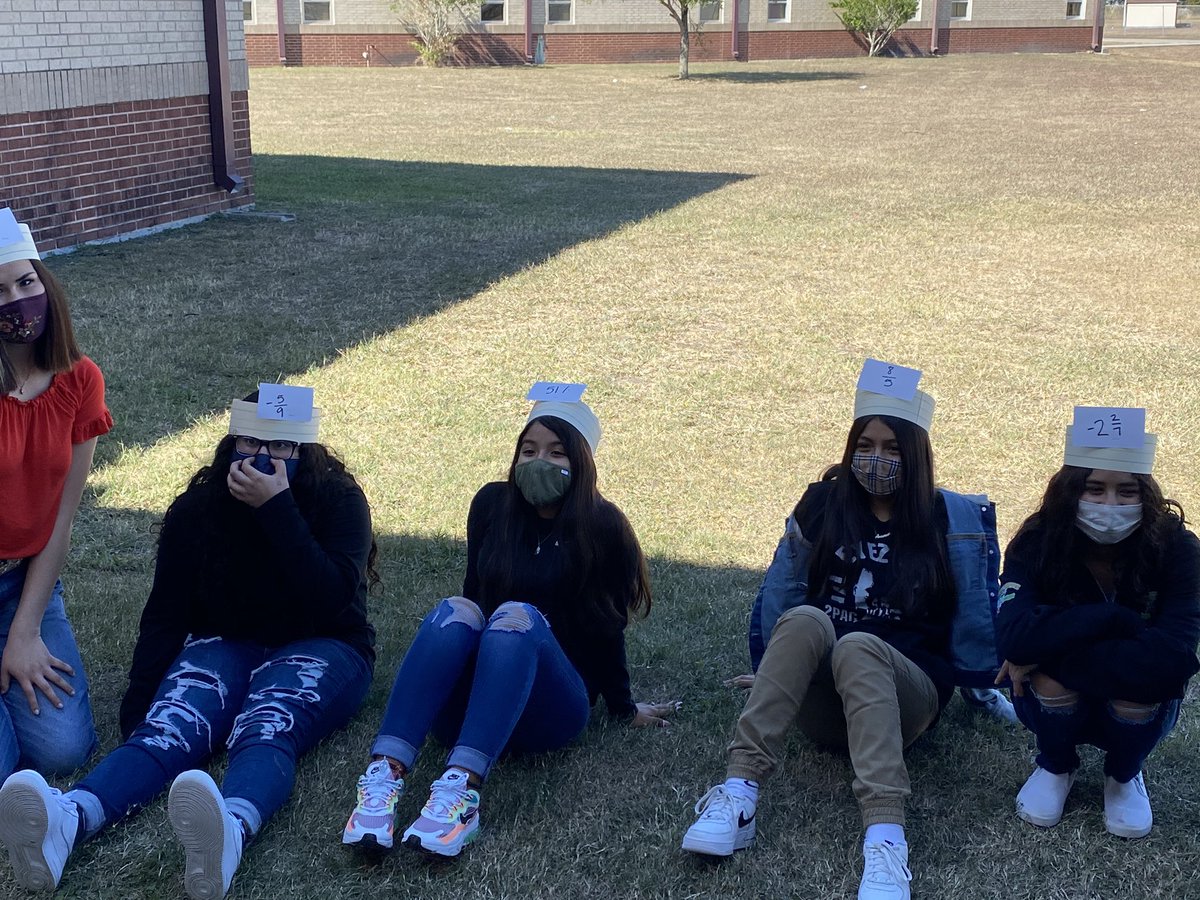 mathgage's tweet photo. @Sherry314math and I had a great day with our students playing ordering numbers hedbanz! They had to work together and communicate to win! #LoveMyLISD #ljhspride #mathisfun https://t.co/fRPd7u5PEA