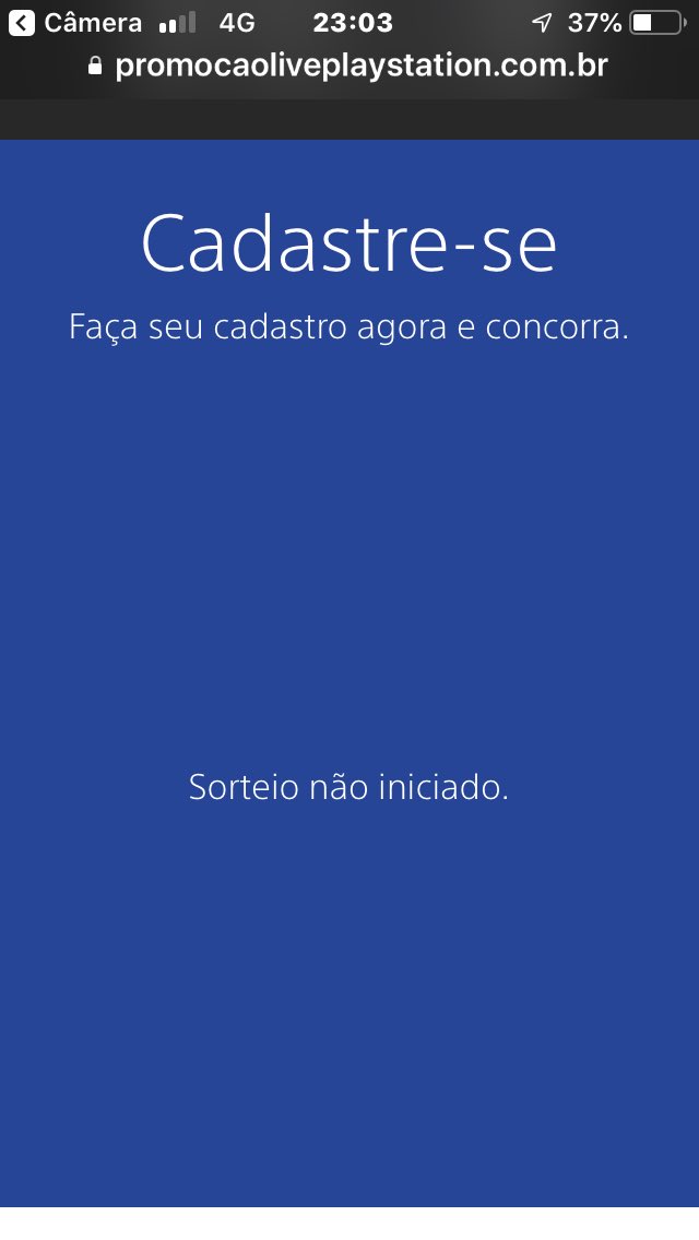 Não consigo cadastrar e vocês ? #JogarNaoTemLimites <a href="/PlayStation_BR/">PlayStation Brasil</a> #ps5brasil