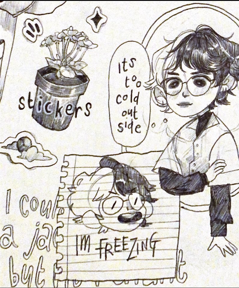 Have some doodles from my sketchbook! 
#art 