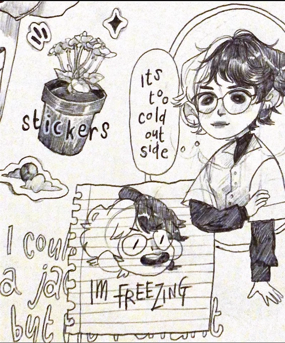 Have some doodles from my sketchbook! 
#art 