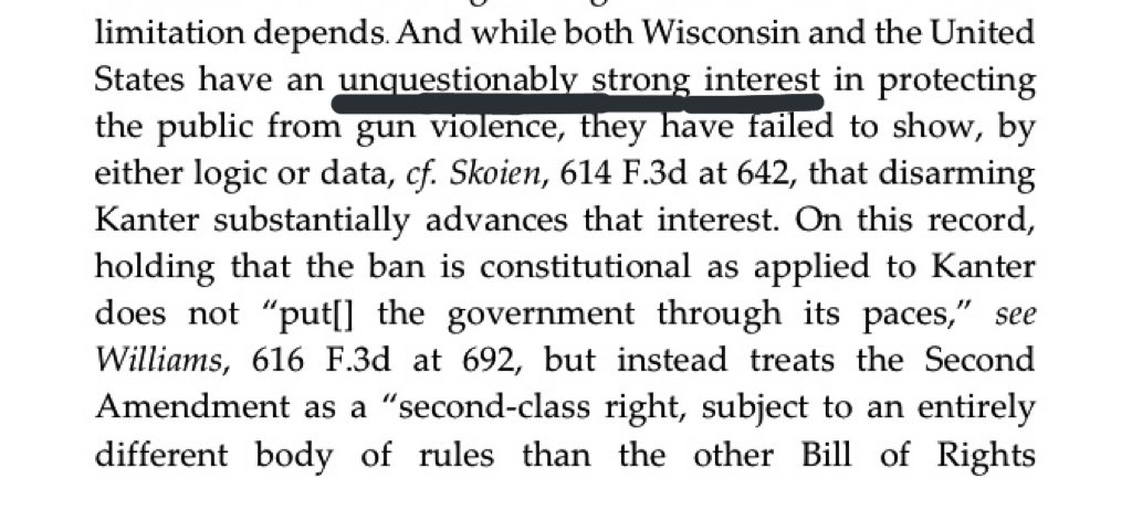 The Fifth Circuit gave great deference to TX in determining what constituted a valid state interest to permit burdening the right to vote.Amy Coney Barrett wasn’t so willing to provide states w/that same deference when public safety & the gun rights of felons came before her.