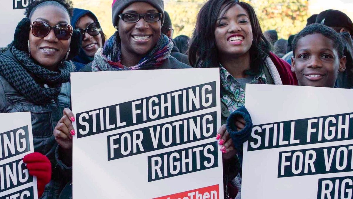But since the Supreme Court gutted the Voting Rights Act in 2013, the story of voting rights has been one of renewed efforts to disenfranchise voters.It Republican get their way, voting may yet come to be seen as a privilege—not a right—in America.We can’t let that to happen.