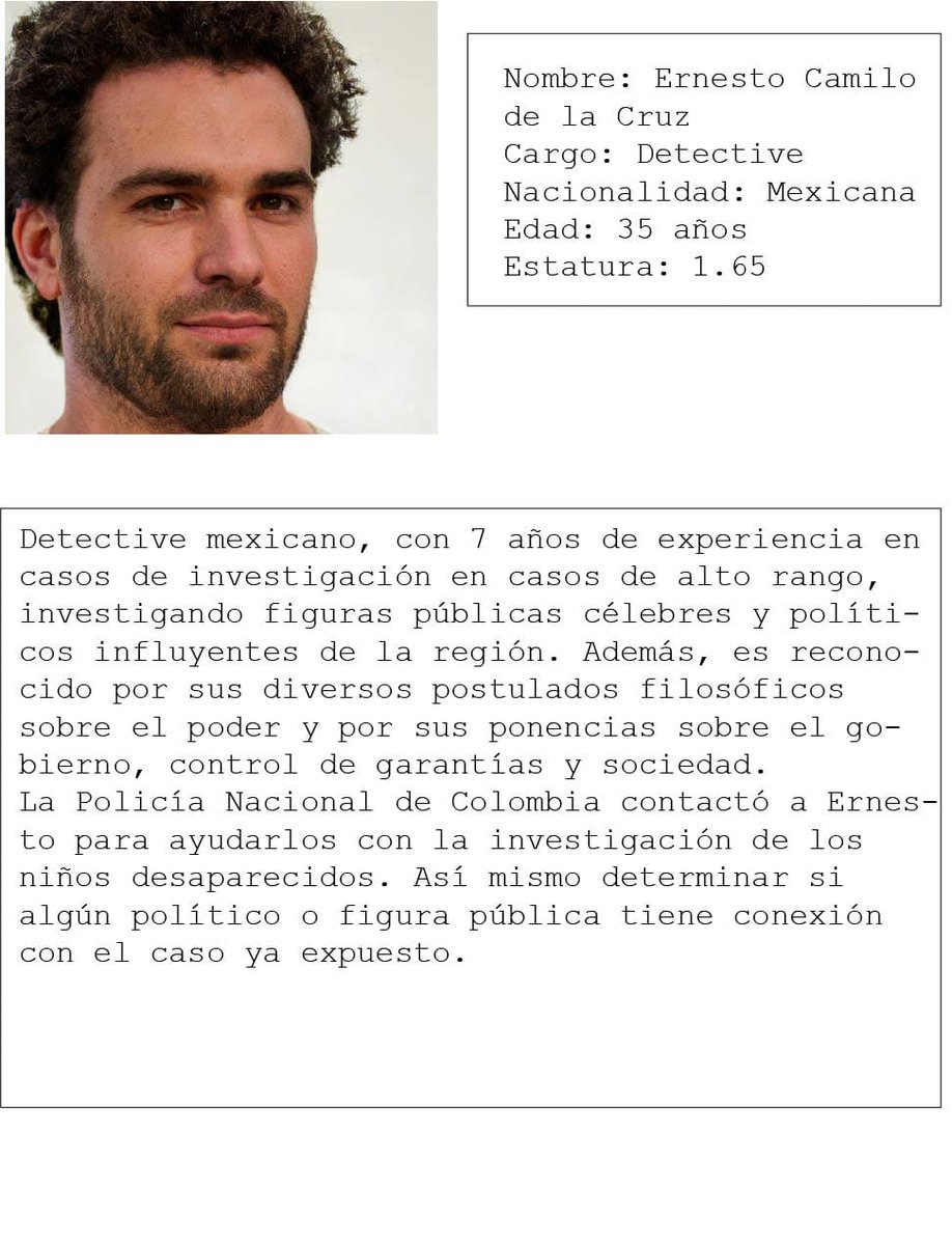 CCon3xion's tweet photo. Información de Ernesto de la cruz (Detective). https://t.co/PtYamgpR0a