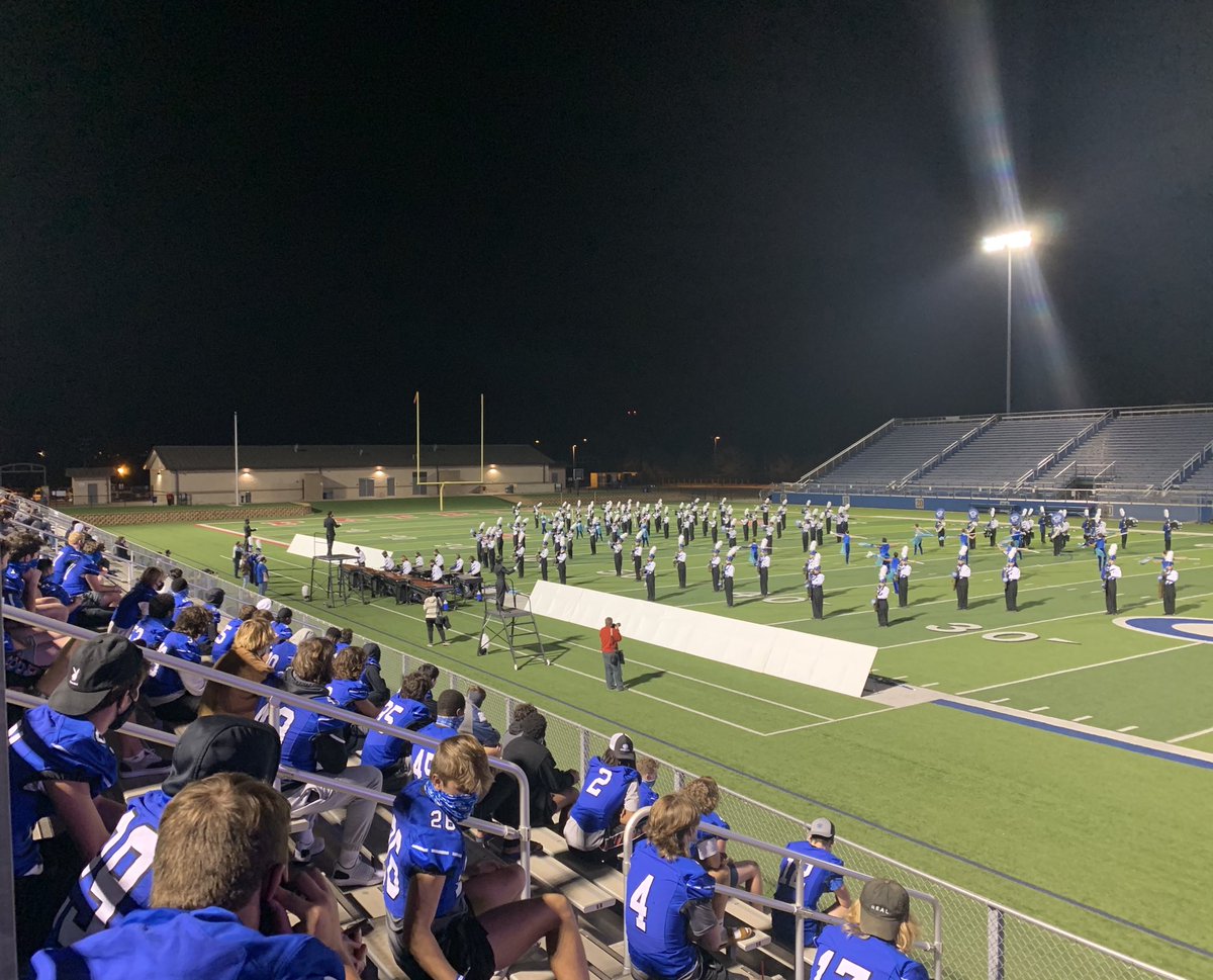 Chuck Griffin (@coachgriffghs) on Twitter photo <a href="/GTEagleFootball/">Georgetown Football</a> is spread out and masked up watching the @GHSEagleBand perform at the Region 26 UIL Band Competition tonight. <a href="/GeorgetownHS/">Georgetown HS</a> <a href="/JSmithGHSBand/">Justin A Smith</a> #EFND <a href="/GTEagleFootball/">Georgetown Football</a> is spread out and masked up watching the @GHSEagleBand perform at the Region 26 UIL Band Competition tonight. <a href="/GeorgetownHS/">Georgetown HS</a> <a href="/JSmithGHSBand/">Justin A Smith</a> #EFND