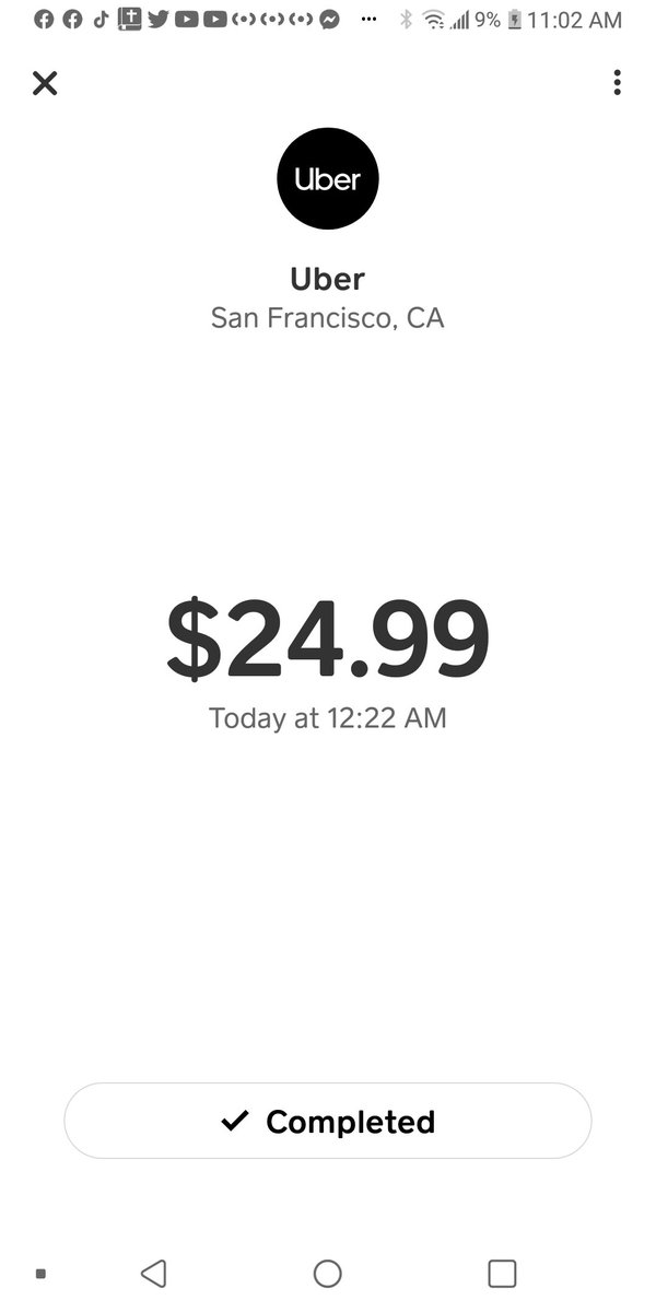 Jsin973's tweet photo. I called an uber the other day. Today I wake up to find out that I got $25 taken out my cash app for a ride in San Francisco CA. I live in NJ. My Uber App shows no info on the ride. My cashapp shows other wise. I would like some answers @Uber https://t.co/HRwezd4Af4