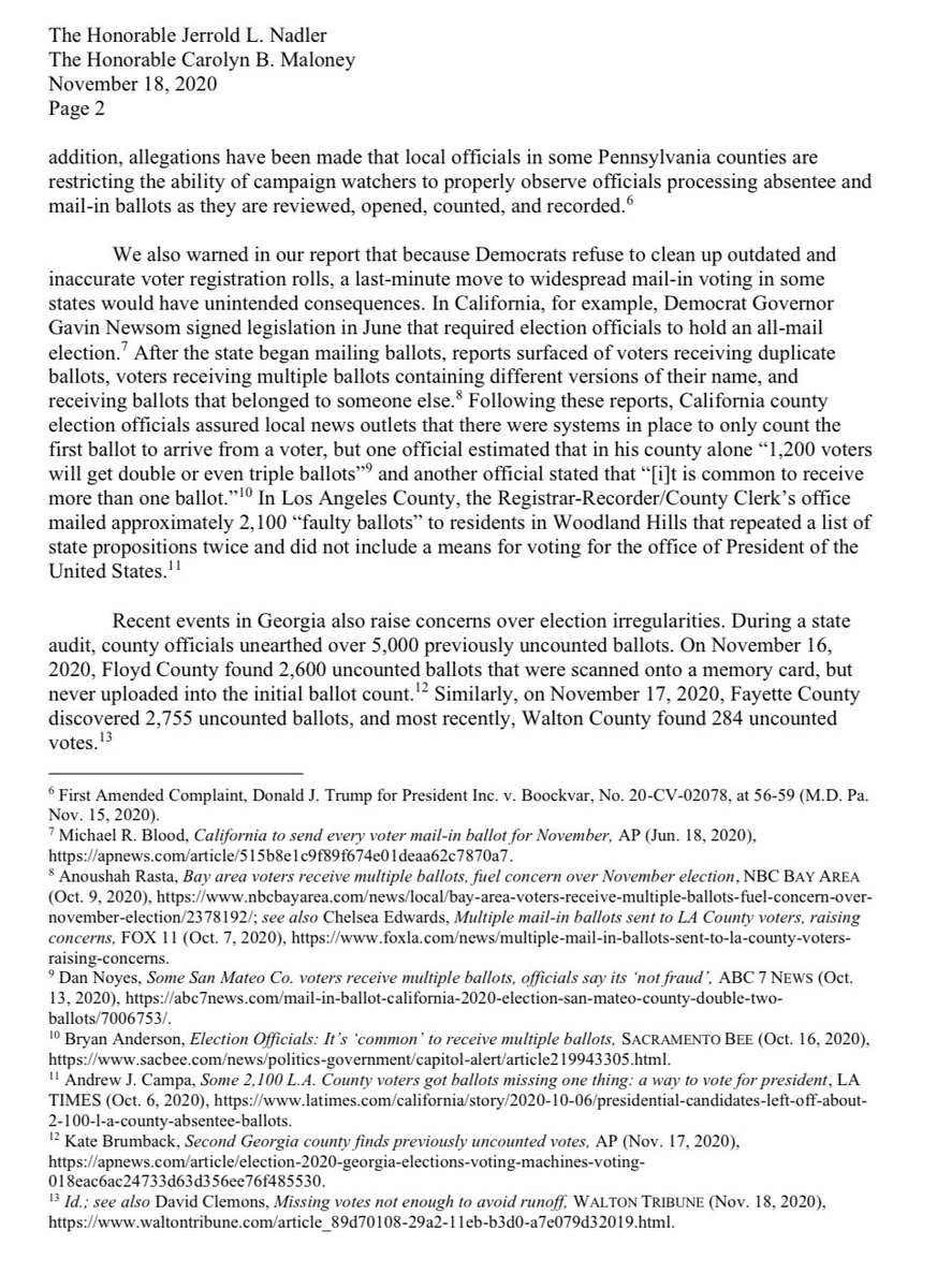 JudiciaryGOP's tweet image. 🚨#BREAKING: @Jim_Jordan &amp;amp; @RepJamesComer call for immediate Congressional investigation into 2020 election.