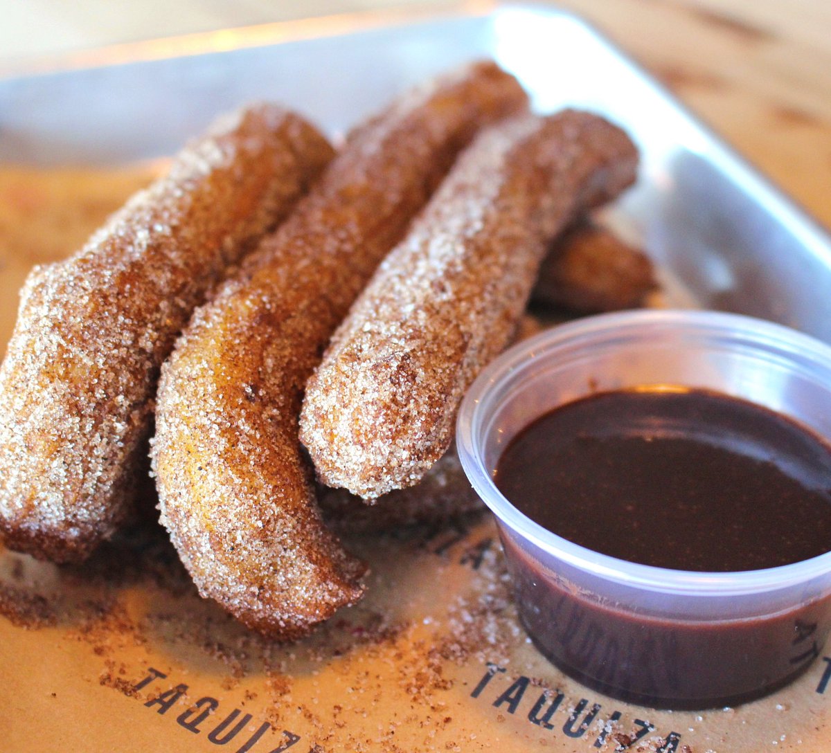 Did somebody say “churro weather?” 🍫 P.S. they’re corn-based (AKA #glutenfree)! #CasaDeMasa #AlwaysGrinding🌽