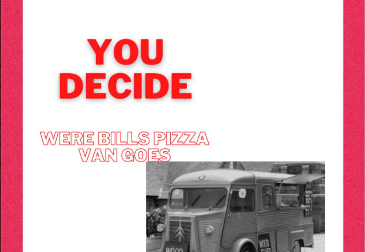 van_bills's tweet photo. Reminder of bills pizza vans newest giveaway!!

all it takes is 5 likes and 2 retweets on posts from November the 13th onward to enter

The winner will be able to decide were bills pizza van goes on a day of there choice.

Giveaway ends on the 22nd of November. https://t.co/VI0vSCvD6q