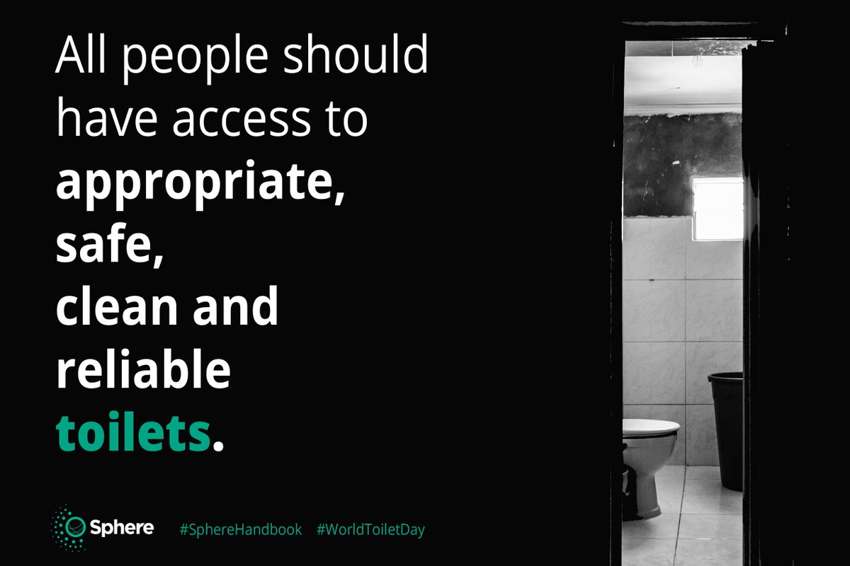 SpherePro's tweet photo. 🚽 How do #toilets protect our health?
Toilets, combined with clean water and good hygiene, form a strong defense against COVID-19 and future disease outbreaks. 

Learn more in the #SphereHandbook's WASH chapter: https://t.co/GiRxnP3l6s 

#WorldToiletDay https://t.co/GpSuiJh7v7