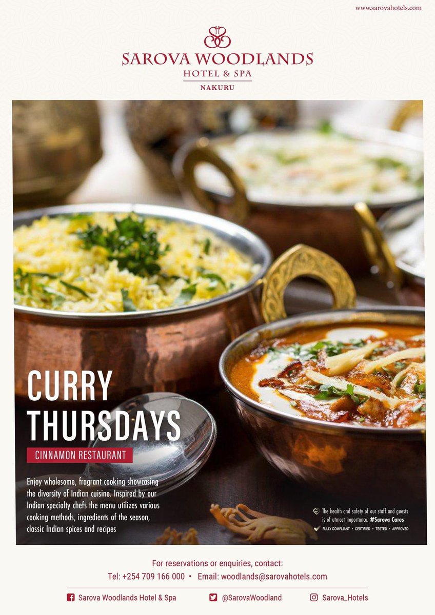 Enjoy wholesome, fragrant cooking showcasing the diversity of Indian cuisine! Join us today for #currythursday at #cinnamonrestaurant