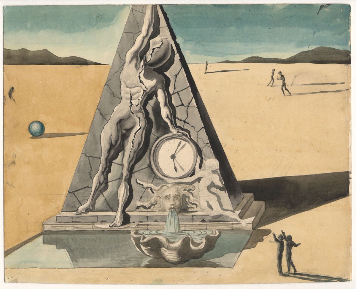 The idea of Walt Disney and the  #surrealist Salvador Dalí working together seems absurd at first. But they did attempt to create an animated film together in 1945/46 - named 'Destino' - which fell through, and for years, only a few sketches survived.  #MuseumsUnlocked 1/