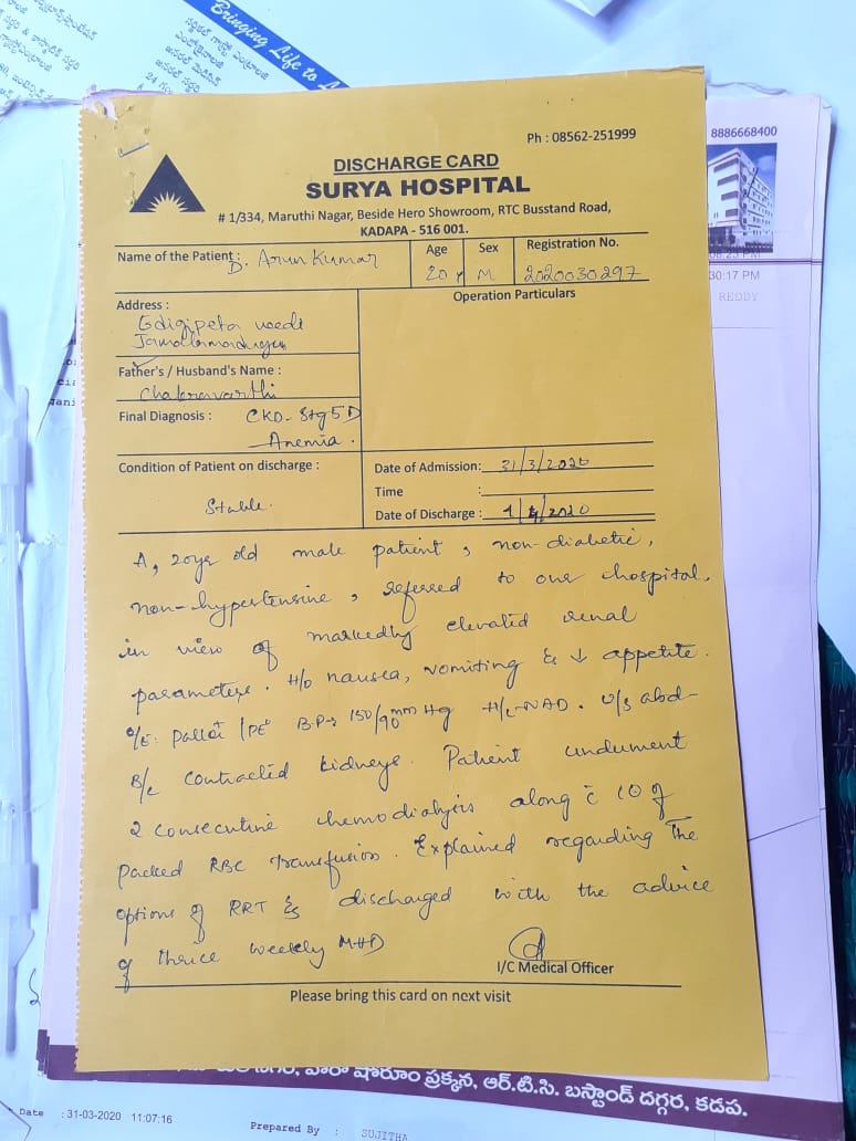 gokulavivek's tweet photo. Dear @SonuSood sir, 
Our Friend D.ArunKumar has been suffering from heart disease and  kidneys failure problem since march 2020.We Tried our best and Completed around 120 Dialysis tillnow. We Kindly request you to pls help him for the Treatment Sir.
Contact Num : 7670859470 https://t.co/tLdRwm7d8g