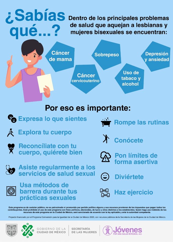 SeMujeresCDMX's tweet photo. El autocuidado importa. Acude a los servicios de salud de manera regular, pues la salud no es sólo la ausencia de enfermedad.
¡Cuídate! 
#proyectocoinversion2020 https://t.co/s6uJajrJMW