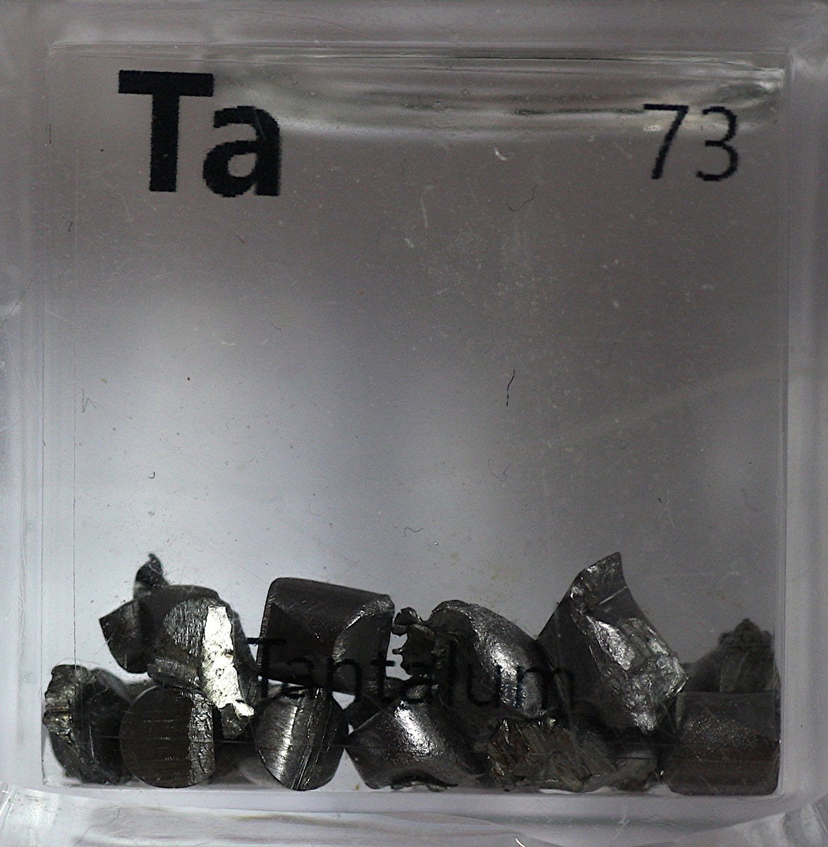 Tantalum  #elementphotos, with a pair of tantalum capacitors thrown in for good measure.