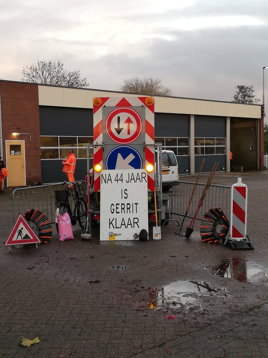 Vandaag afscheid van een collega die het hier best lang heeft volgehouden.