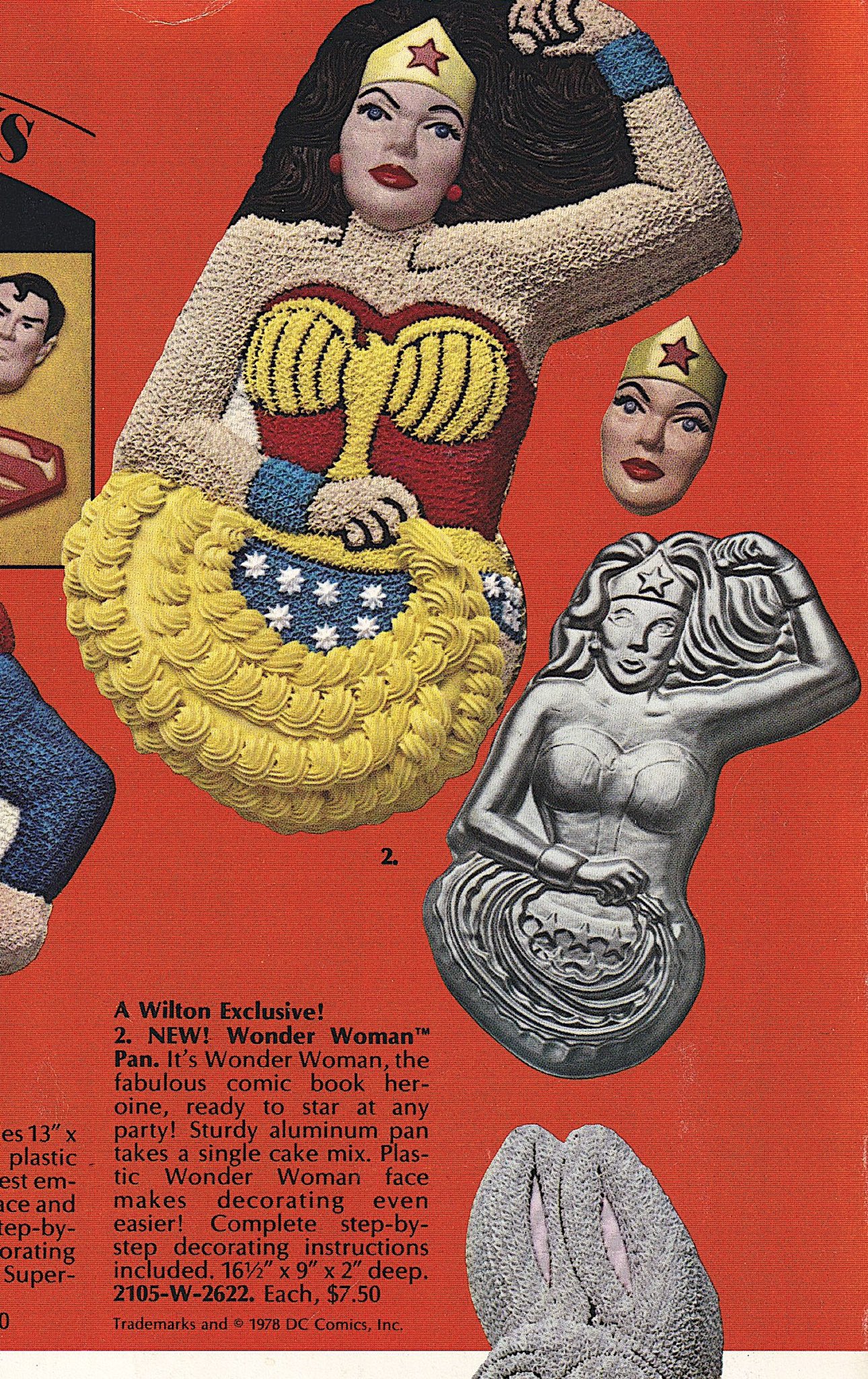 Retronewsnow On Twitter 1978 Retro Ad New Wonder Woman Cake Pan Https T Co Sdnfxzuhzh Twitter