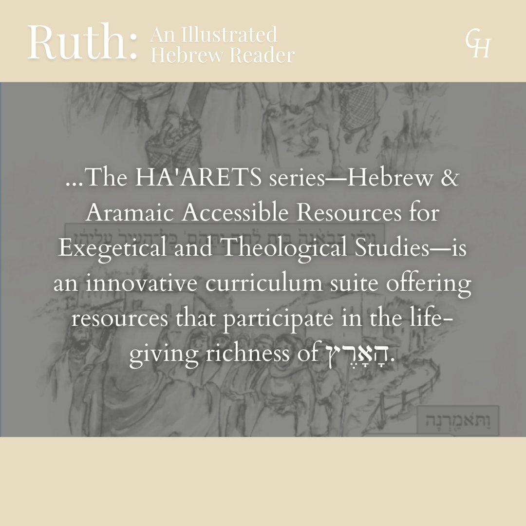 GlossaHouse's tweet photo. Our 3rd release of New Release November, Ruth: An Illustrated Hebrew Reader by Adam J. Howell, is part of our HA'ARETS series!
Check it out at https://t.co/YEVvXm3J5l!
#glossahouse #ruth #illustratedruth #hebrew #illustratedhebrew #studyhebrew #biblicalhebrew #hebrewbooks https://t.co/2NZMZXRrax