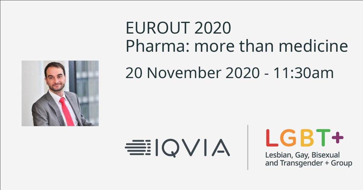 IQVIA_global's tweet photo. Looking forward to hearing from #IQVIA's Nacho Quinones who will be talking about a career in #pharma and #LGBT identity in the workplace at the 2020 @EuroutLondon conference tomorrow. Click here to register: https://t.co/5HLfvmht5v #EUROUT #businessconference https://t.co/A1rCdLL5nz