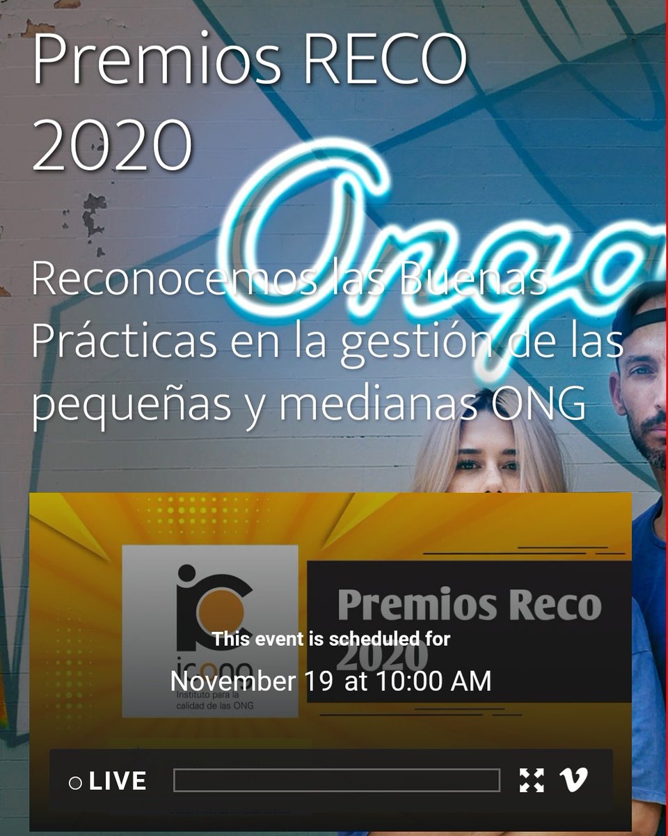 ICONG_CALIDAD's tweet photo. Enciende el ordenador, teclea https://t.co/JX6vhS80Kw y no te muevas, a las 10:00 comenzamos.
¡acompañanos!
#ReconociendoCalidad #premiosReco #HablamosOngalés #Ongales #TercerSector #ONG https://t.co/B8tKr4NFyM
