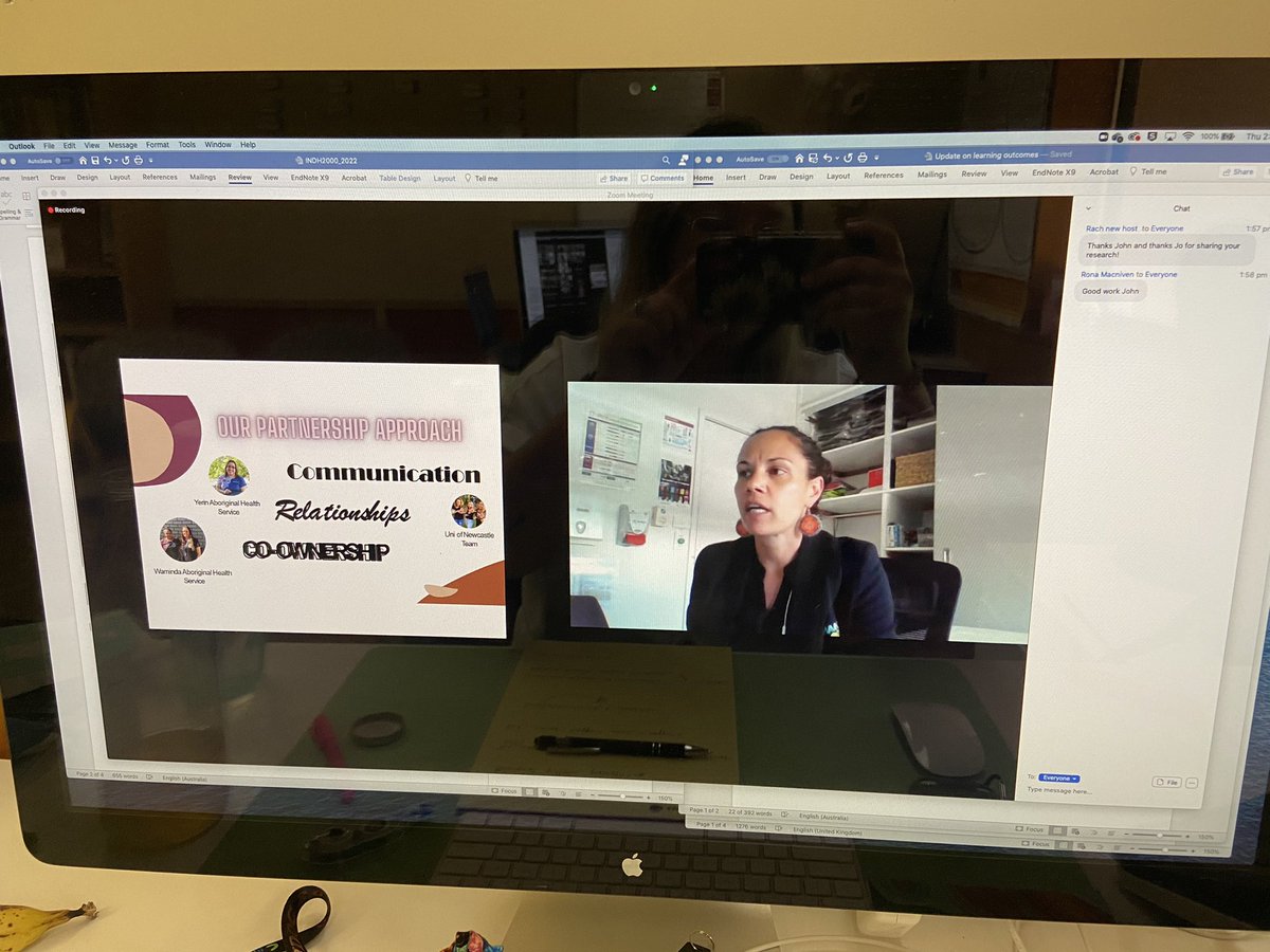 jessbennett94's tweet photo. Indigenous led and Indigenous owned 🙌🏾 Watching @michelle_bovill and @WamindaSthCoast presenting at @CentrePoche Showcase today about the deadly work and partnership of the #whichway? team! #futureofAboriginalresearch #rightways #Aboriginalhealth https://t.co/hinlhVIjd4