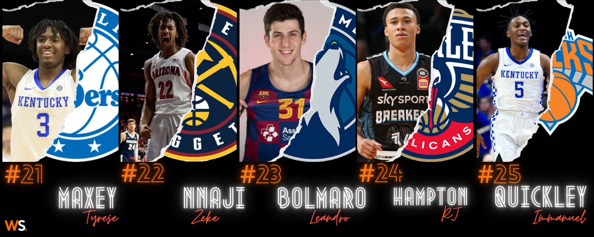 Live100_'s tweet image. Voici les picks 20 à 25 !

Plus d'infos 👉bit.ly/3nDsNtr

#NBADraft #NBA #MadeInPhila #MileHighBasketball #Pelicans #PowerOfThePack