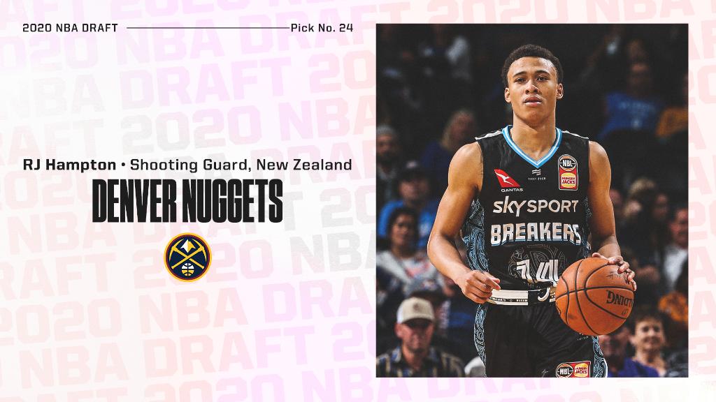 RJ Hampton is heading to the Nuggets at No. 24 after Denver agreed to a deal with the Pelicans. (via <a href="/wojespn/">Adrian Wojnarowski</a>) 

#NBADraft