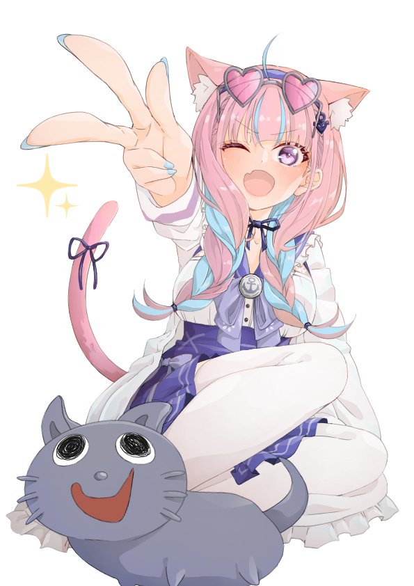 湊あくあ ,紫咲シオン ,百鬼あやめ 「#絵晒したらみんながブァァァってRTしてくれてブァァァってフォロワーがブァァァっ」|いなずま⚓🔆のイラスト