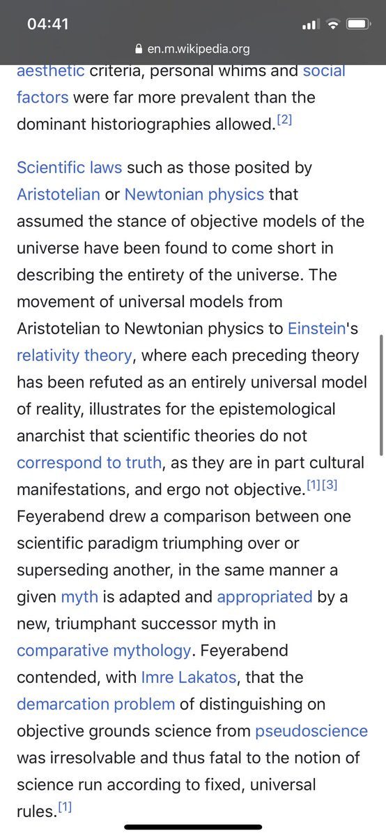 if you're interested in this strain of thought, i'd recommend you check out feyerabend and his critique of scientism