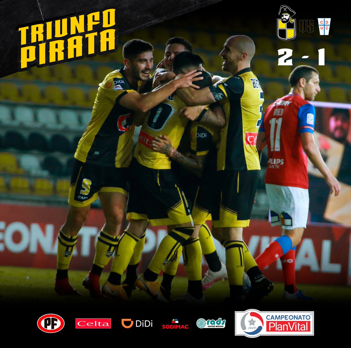 coquimbounido's tweet photo. 🎵 Con la FUERZA y el CORAJE que heredé 🎶💛☠️🖤

#VamosPiratas🏴‍☠️ https://t.co/67BCKpY8pM