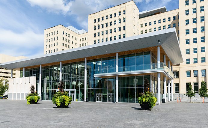 The Federal Building on the  #ableg grounds is an Alberta govt building. It belongs to all Albertans. Built in 1958, renovations began in 2010 under Premier Ed Stelmach, proceeded under Premiers Redford and Prentice and were completed under Premier Rachel Notley in 2015. 1/3