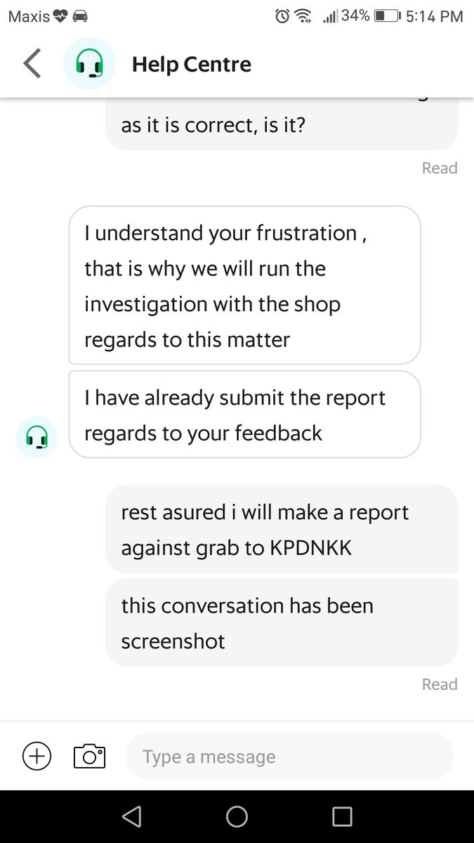 manwithnobox's tweet photo. @GrabMY Dear Grab, I would like for you to reconsider your ridiculous policy of not refunding food as long as the items are correct, even if the food is not edible. I have gotten ur email for the report which is a measly sorry. I am sorry, but i will report this to KPDNKK https://t.co/9FgjjI4Iwd