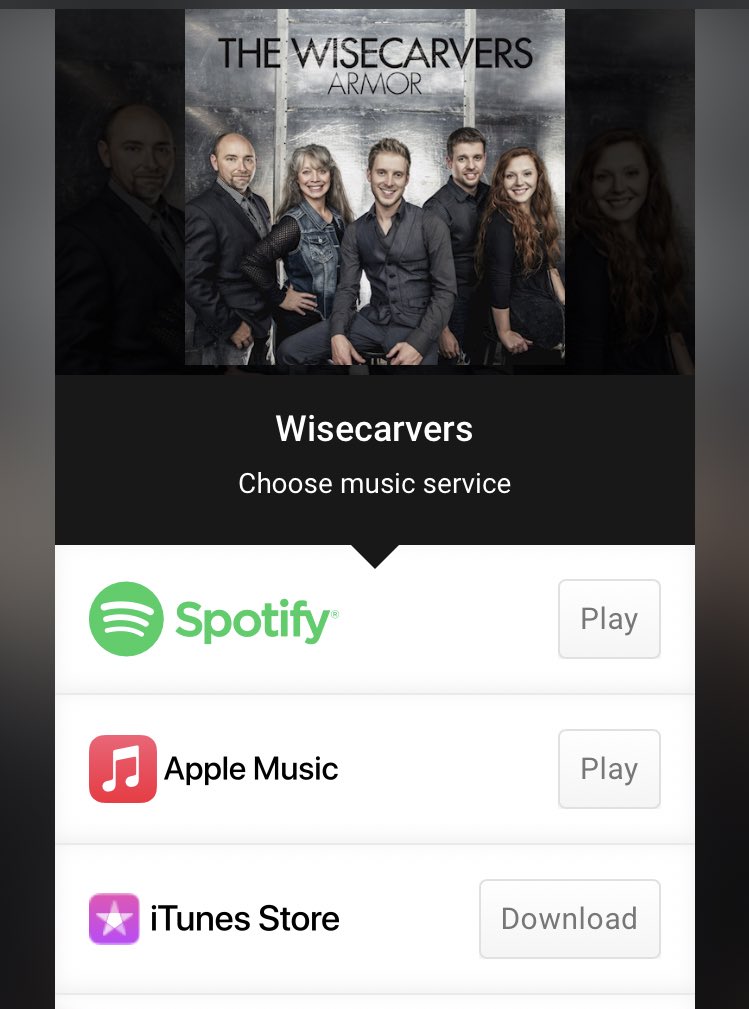 TheWisecarvers's tweet photo. Have you been out on a #WisecarverWhim today?? See what we did there 😉 You can find our music on the streaming service of your choice and listen til your heart’s content! 

Listen to the latest album and your favorites here ——> https://t.co/Zw1q0McrqA https://t.co/WNX9awS2fs