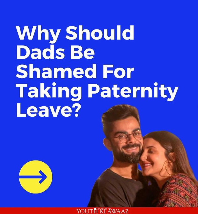 WomComMatters's tweet photo. This #InternationalMensDay2020, we applaud #ViratKohli’s decision to take #PaternityLeave, step back from cricketing &amp; focus on the birth of his child. Let this be a normalizing example to fathers across India that it's OK to prioritize family over everything else! (1/6) https://t.co/kt2Ajf1Jhg