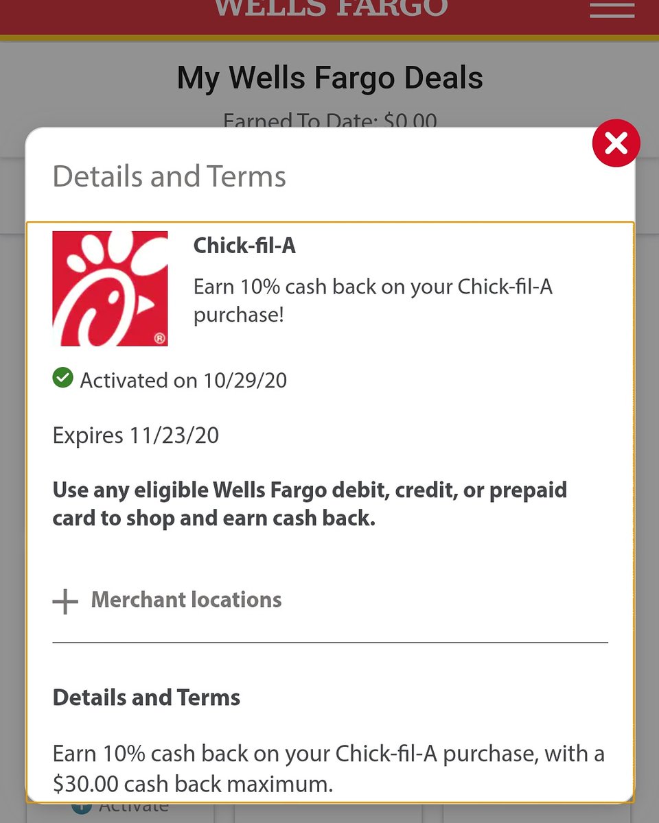 FinancesNBeyond's tweet photo. Do you bank with @wellsfargo?!? If you have not seen their Wells Fargo Deals you should definitely login to your online banking and activate your deals. Many of them are better than what you will earn with your credit card cash back rewards. https://t.co/EW9aCXKTdf