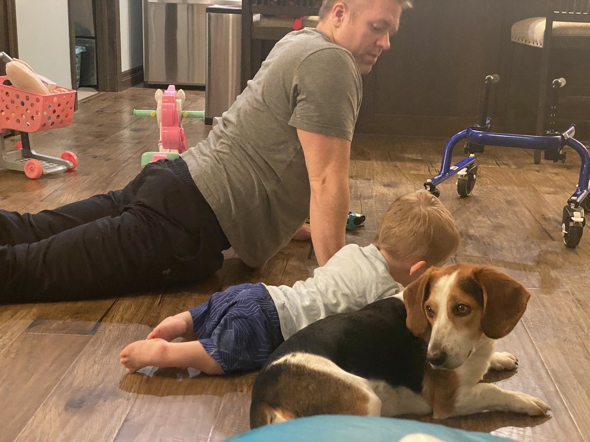 Never too early to start working on mobility. Especially for Brody. And Joey. #MoveBetterLiveBetter