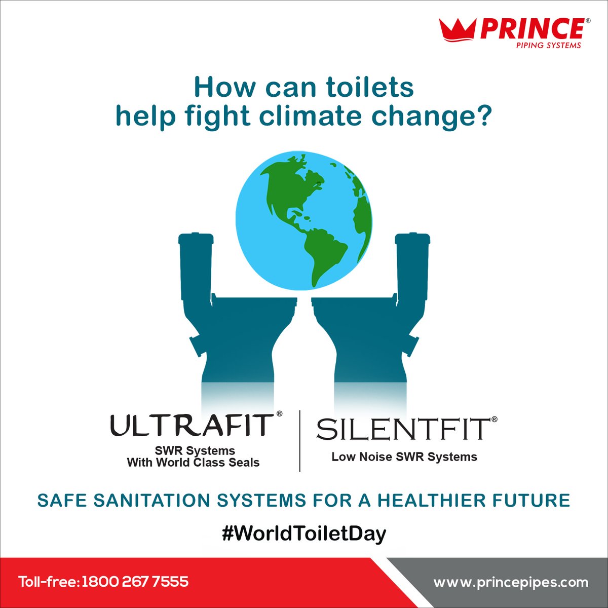 Prince_Pipes's tweet photo. With its world-class #SWR systems, #PrincePipes has been making a difference one toilet at a time.
#ToiletDay #SewerSystem #SewerageSystem #SWRSystem #PipingSystem #SanitationSystem #Plumbing #Plumbers #Pipes #Fittings #ClimateChange #Health #Sanitation #Ultrafit #Silentfit https://t.co/cXJCA1GUDi