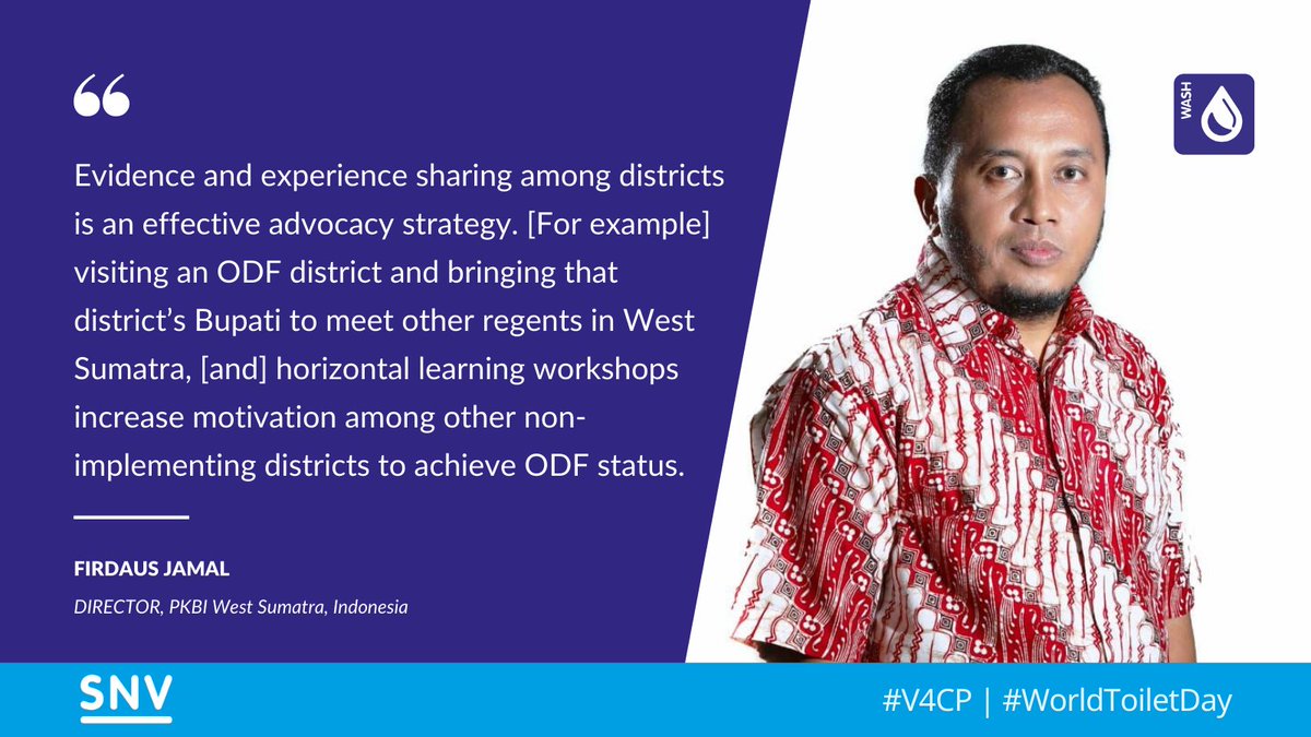 Civil society is key to bringing about policy change on #sanitation. Learn more about lessons learned from the #Voice4Change Partnership: on.snv.org/36NQvwc

#WorldToiletDay <a href="/SNVworld/">SNV - find us on Bluesky as snv.org</a> <a href="/SNV_WASH/">SNV WASH</a> <a href="/SNVIndonesia/">SNV Indonesia</a> <a href="/PKBISumbar/">PKBI Sumatera Barat</a>
