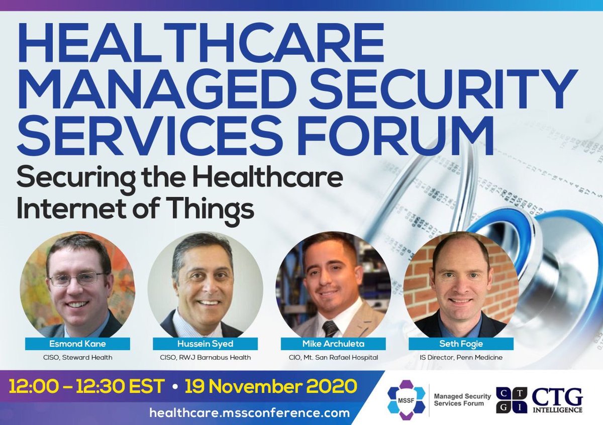 Michael81082's tweet photo. Honored to be part of such a distinguished panel this Thursday at 12 noon est. Register here:  https://t.co/M3hoIbZplw 
#HIoT #MSSF #IoMT #internetofthings #healthcare #cxo #cio #ciso #pinksocks #creoenti #latinx #security #cybersecurity https://t.co/VdgSi7xiW5